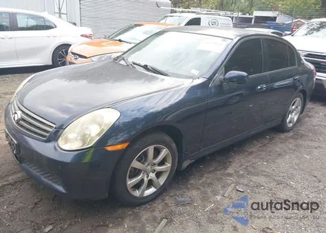 2006 Infiniti G35X z USA, uszkodzony, nr VIN JNKCV51F76M612467
